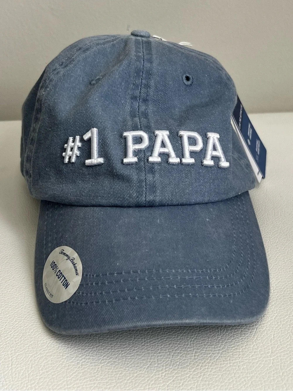 Tommy Bahama #1 PAPA Navy Blue Cotton Baseball Cap OSFA